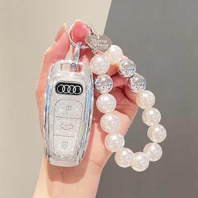 适用2024款奥迪新a6l钥匙套a4l/a3/q5l/q7/q8/q3/q2l/a5壳a8l女壳