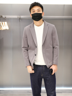 西服夹克INS纯色休闲小纯棉净版西装外套男上衣日系网红春秋抖音
