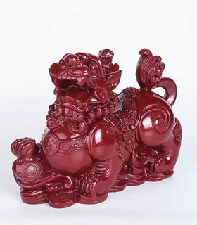 朱砂貔貅招财摆件客厅一对公母八方来财大小号皮休旺财皮丘店铺