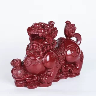 朱砂貔貅招财摆件客厅一对公母八方来财大小号皮休旺财皮丘店铺
