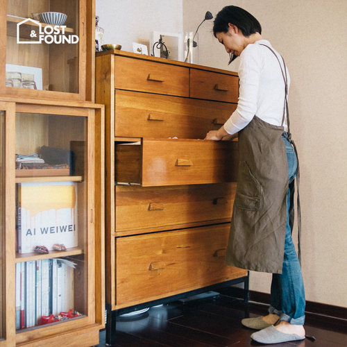 实木北欧风日式储物柜