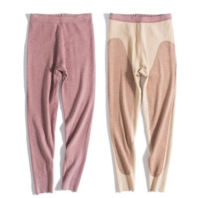 中厚保暖裤羊毛蚕丝贴片无痕