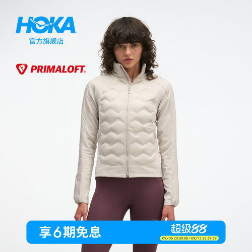 HOKA户外跑步绗缝夹克