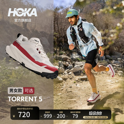 HOKA男女款秋季托伦特 5越野训练鞋TORRENT 5轻量耐磨防滑新款