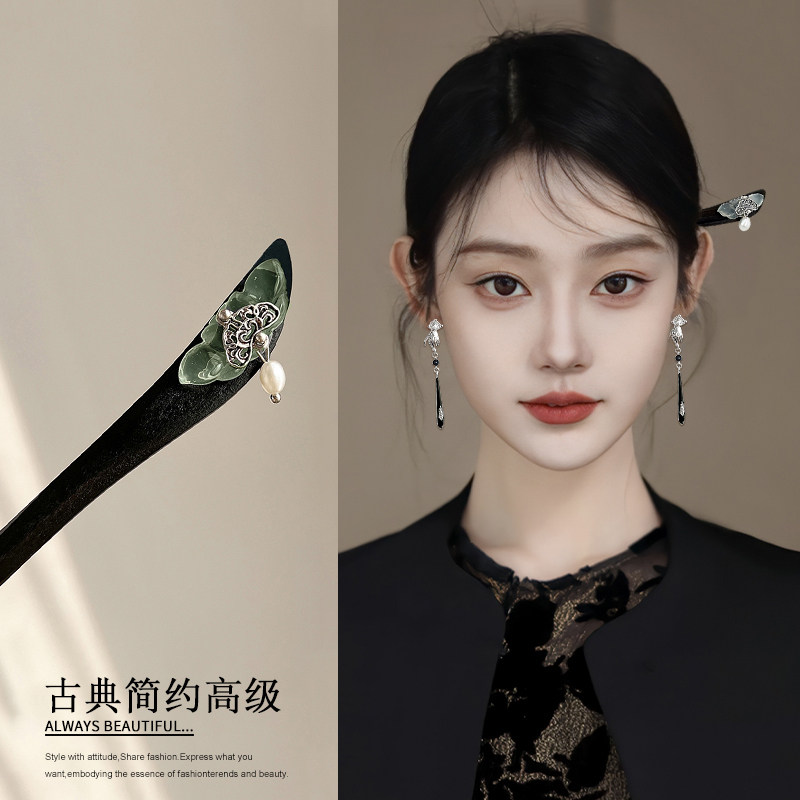 国风古典发饰女士仙气旗袍发簪新中式高级感簪子2026新款高端头饰