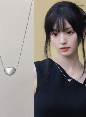欧美简约豆豆吊坠项链女轻奢小众