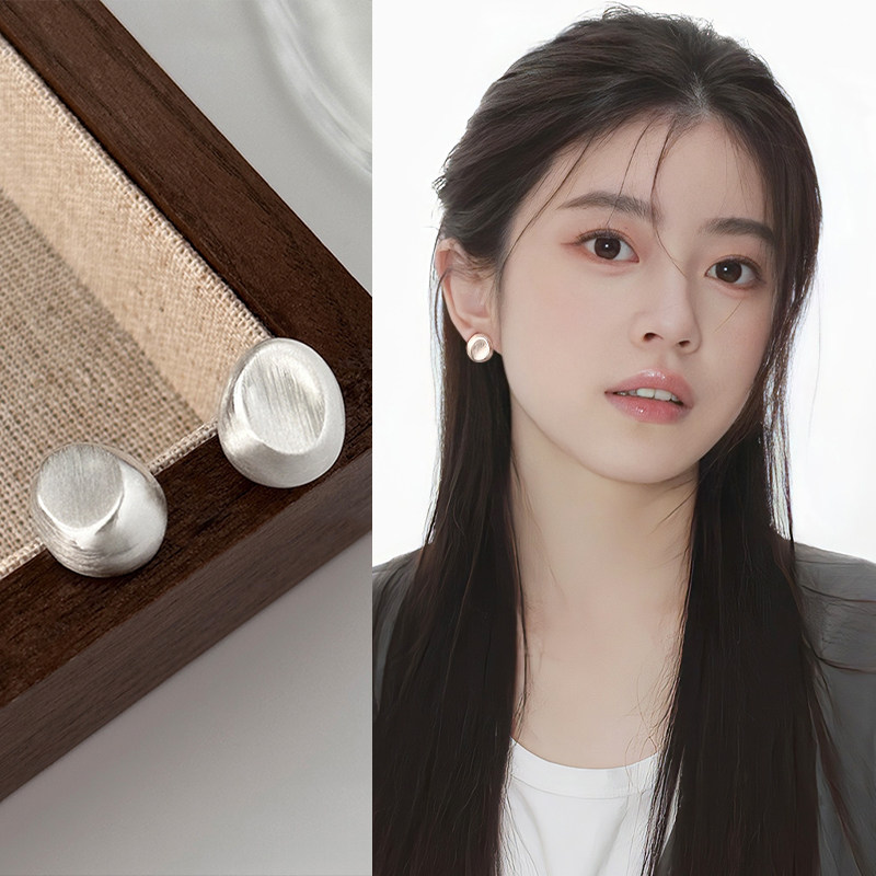 简约拉丝金属耳环女轻奢高级感2025新款耳钉复古独特巨好看耳饰,饰品/流行首饰/时尚饰品新,耳环,淘宝优惠券,粉丝福利购,淘宝优惠卷