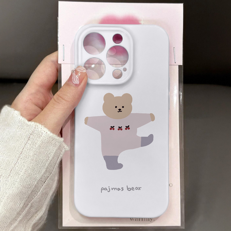 苹果菲林壳卡通防摔磨砂手机壳
