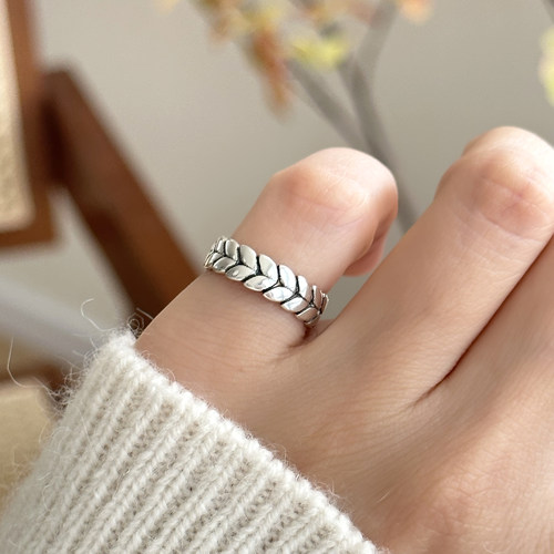 MISSJOJOS925银麦穗尾戒戒指