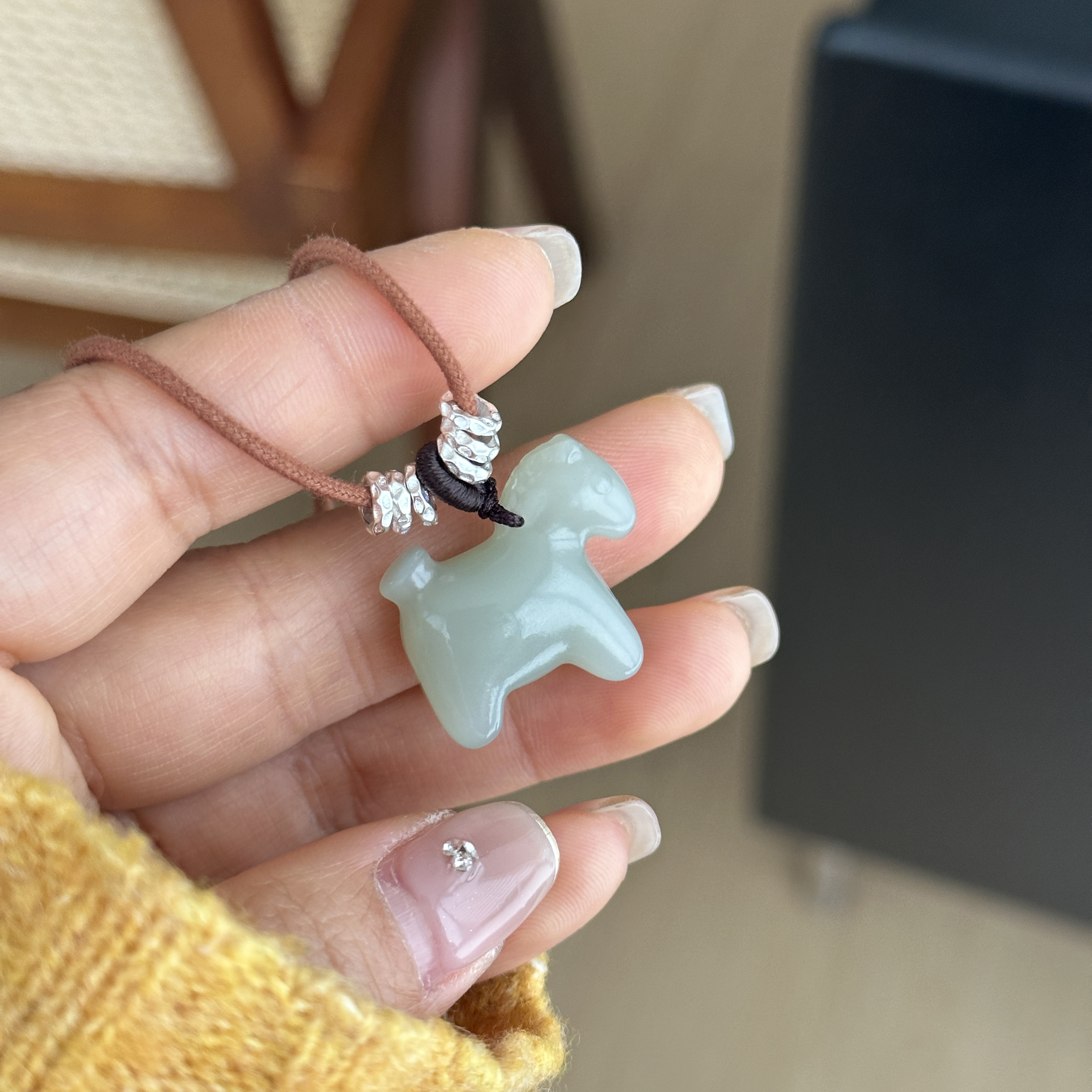 MISS JOJO原创设计时尚简约百搭气质女小马编绳银项链 3988,饰品/流行首饰/时尚饰品新,银饰项链,淘宝优惠券,粉丝福利购,淘宝优惠卷