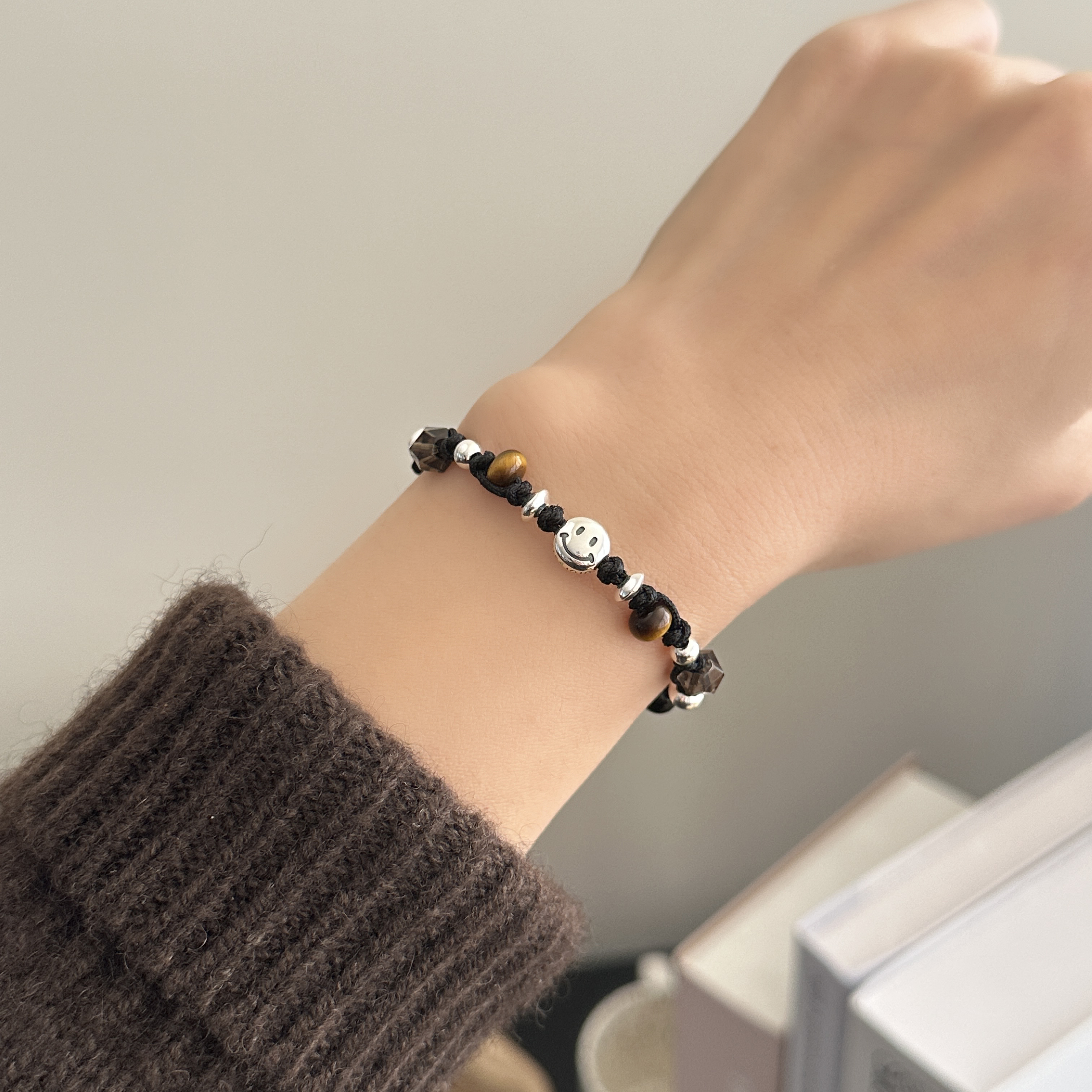 MISSJOJO【小黑豆】编织银手绳