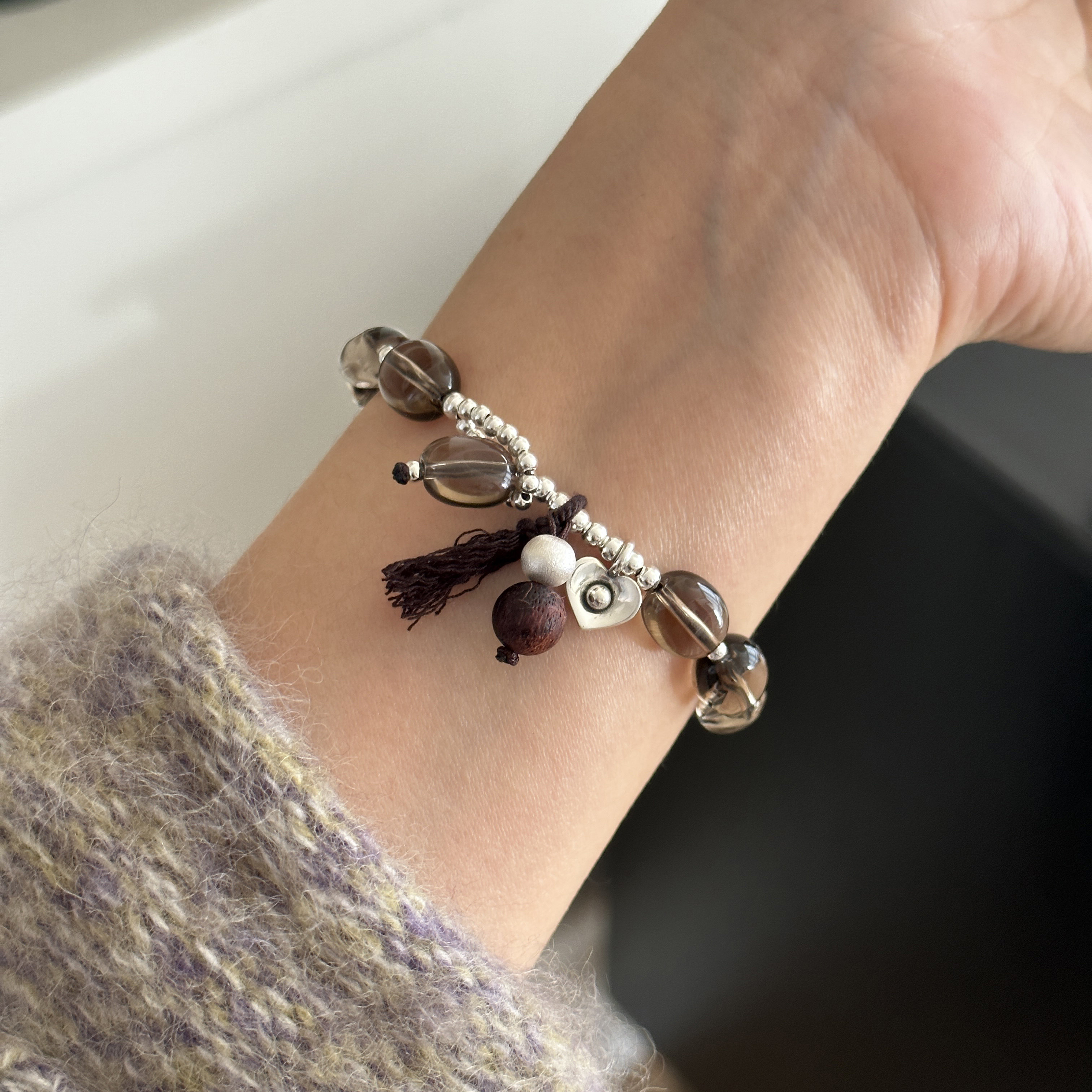 MISS JOJO原创设计时尚简约气质女糖豆茶水珠珠编绳银手链 3962,饰品/流行首饰/时尚饰品新,银饰手链,淘宝优惠券,粉丝福利购,淘宝优惠卷