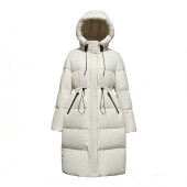 时尚 百搭连帽收腰显瘦加厚羽绒服G1218 新品 长款 玉米专享 冬季