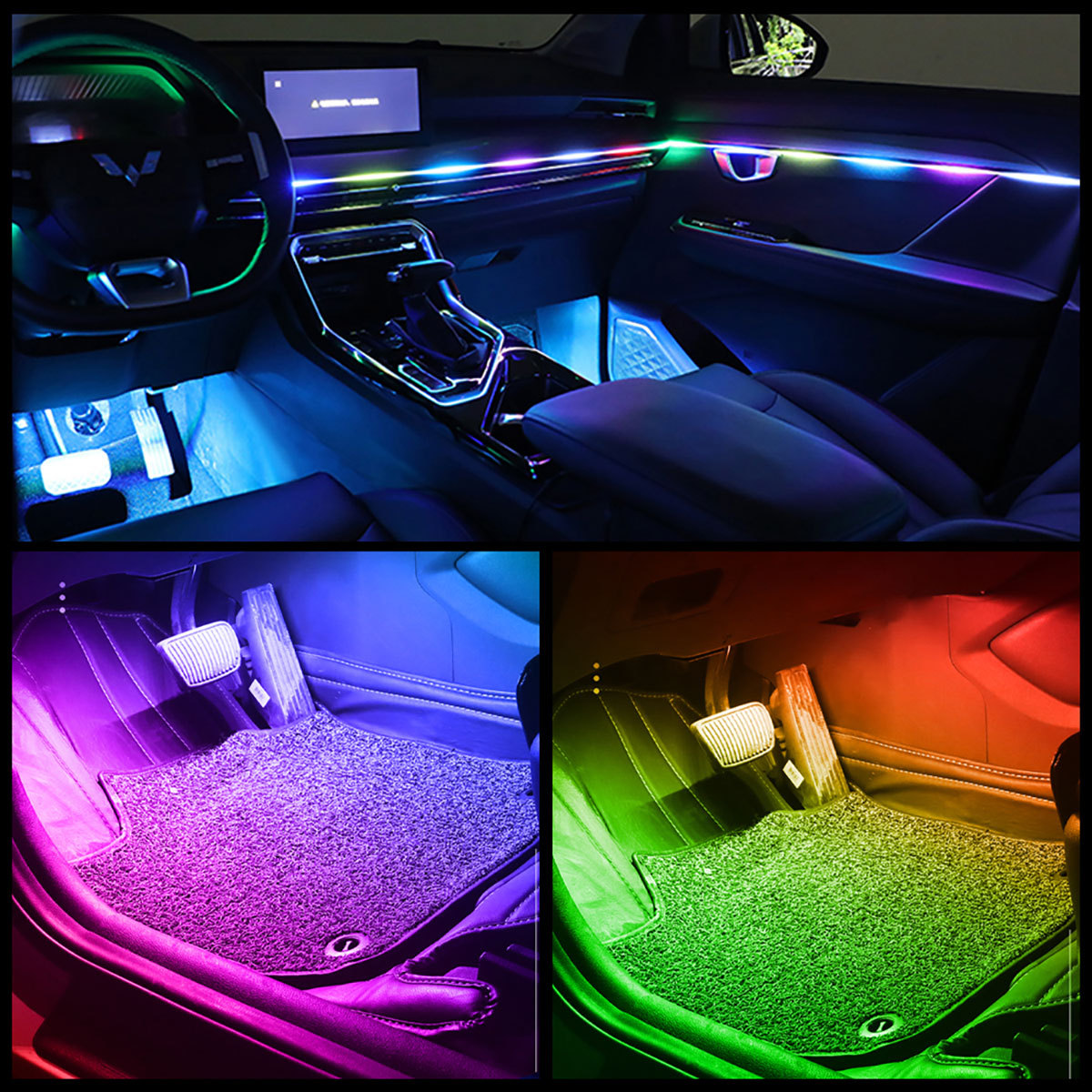 QFD127车内冷光线七彩氛围灯