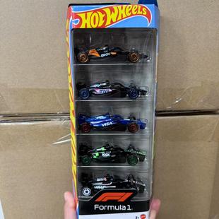 合金小车 2025风火轮火辣小跑车五辆装 红牛F1赛车 迈凯伦 方程式