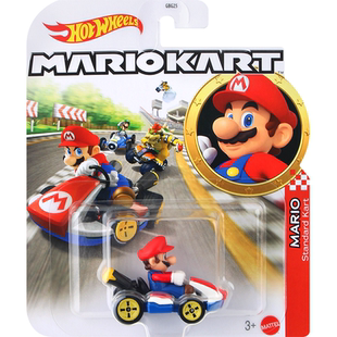 风火轮超级马里奥主题系列小车儿童小孩玩具静态车模赛车轨道礼