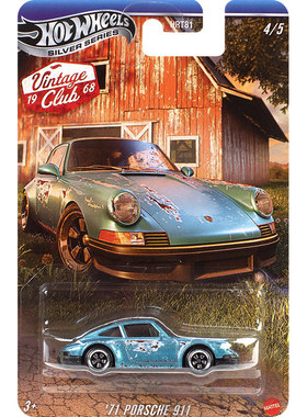 风火轮合金车复古系列仿真玩具汽车收藏模型保时捷911 HRT81新品