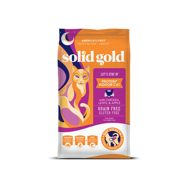 素力高(SolidGold)美国进口全价宠物食品成年期猫粮5.44kg粗蛋白