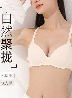 内衣女文胸聚拢小胸春夏季胸罩收副乳防下垂大胸显小无痕无钢圈