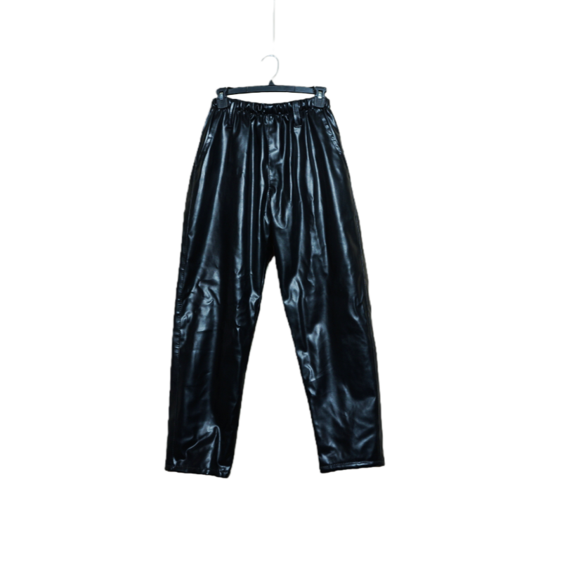 高街风PU皮加绒保暖防风皮裤女款