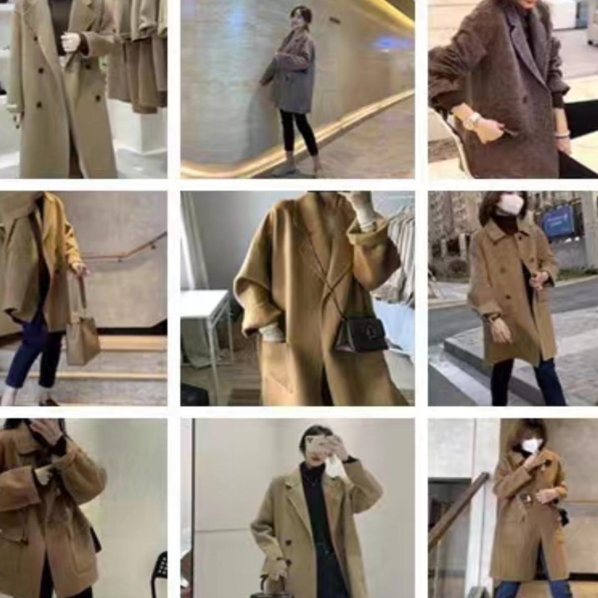 外套大衣修身中长款粉丝福利款