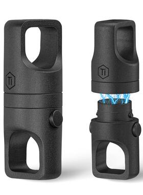 CooYoo钛合金磁吸万向扣 KA48钥匙扣配件万向扣环车用钥匙环挂件