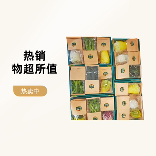 春节蔬菜礼盒山东寿光精品套菜紫花生芽清芹整箱特菜 当天采摘