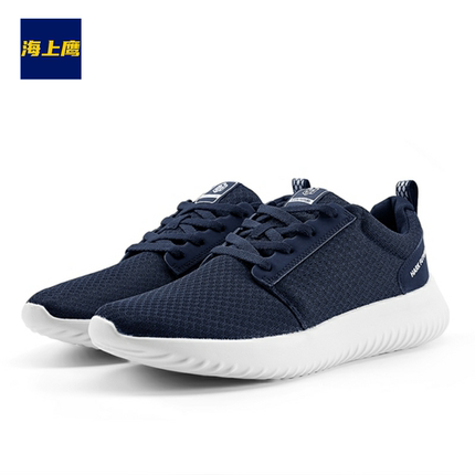 品牌撤标男鞋专柜撤柜春秋圆头系带舒适网布轻便时尚运动休闲鞋子