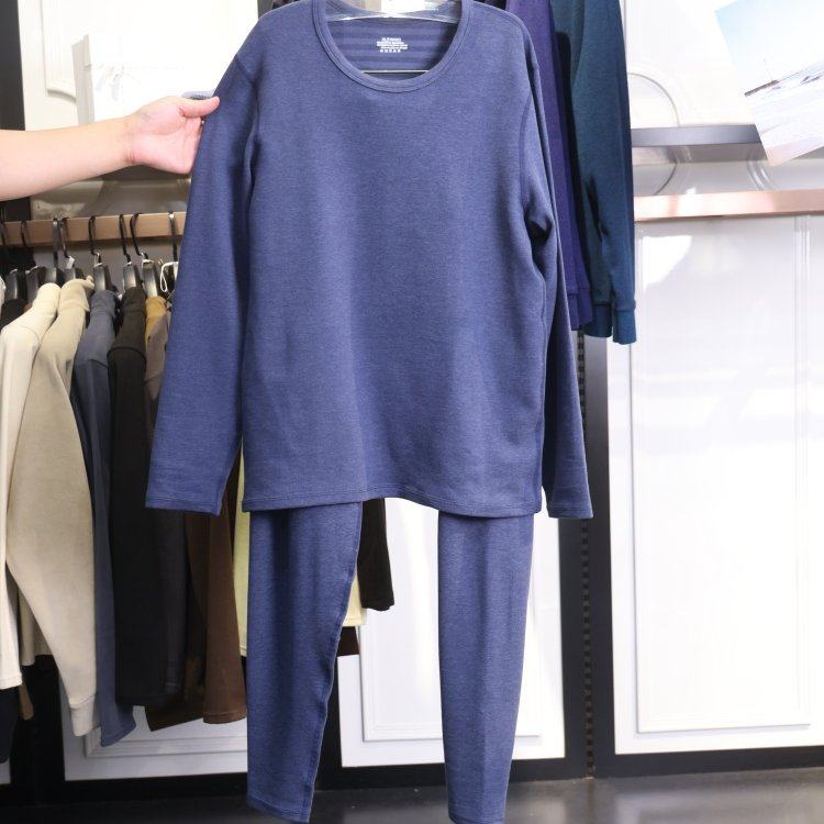 【雅家】撤标撤柜！2025秋冬男新款柔软亲肤横条圆领保暖内衣套装,女士内衣/男士内衣/家居服,保暖套装,淘宝优惠券,粉丝福利购,淘宝优惠卷
