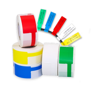 通信线缆标签纸适用品胜伟文P50/P51/P52/W200T光纤02F型不干胶标签理念3600普贴66DC精臣B50刀型网线标签纸