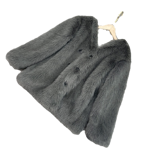 白色羊羔毛托卡皮毛一体外套女2025新环保皮草年轻款仿狐狸毛大衣