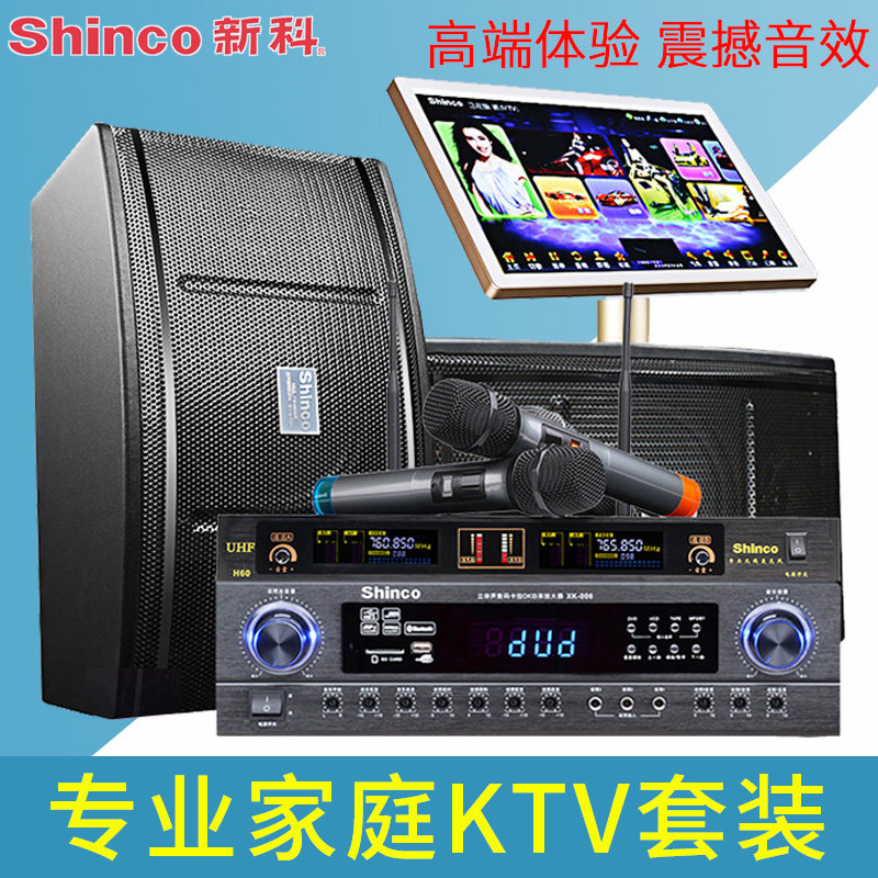 Shinco/新科P6 家庭ktv音响套装全套卡拉OK点歌机音响舞台演出 会议室音响套装