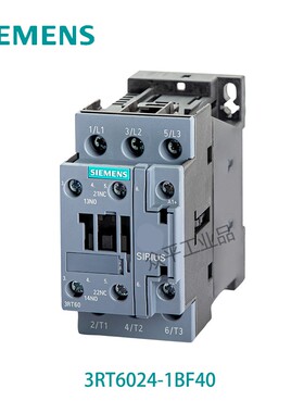 西门子(SIEMENS)3RT系列交流接触器 3RT6024-1BF40 110VDC 12A 3P