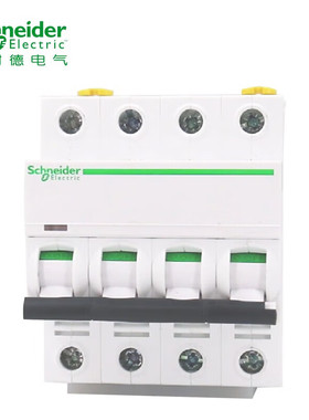 施耐德空气开关A9系列小型断路器 4P四极 C型6A IC65N 4P C6A