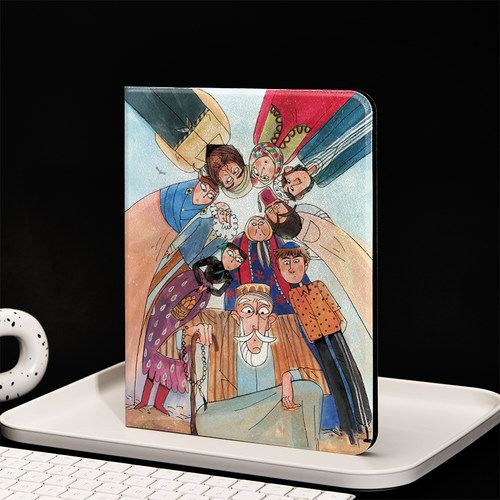 发生什么事了吗插画ins风ipad保护套2024带笔槽款10.2平板壳mini6全包防摔12.9寸air6适用于苹果ipadpro11寸
