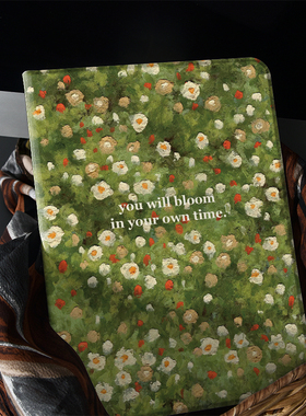 夏日小清新复古绿ipad保护套2022带笔槽款10.2平板air5壳mini6全包防摔12.9寸10.5适用于ipadpro11寸保护壳