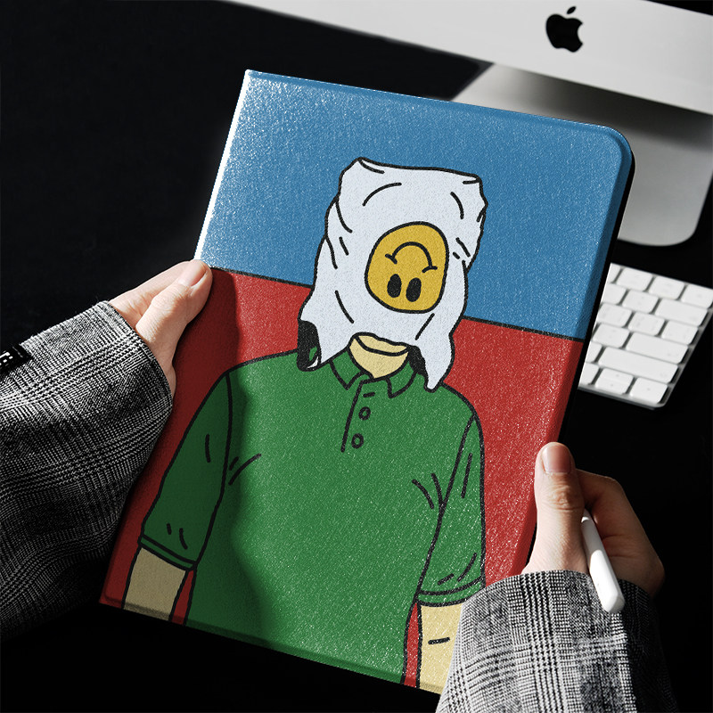 不想见人ins风ipad保护套2024带笔槽款10.2平板壳mini6全包防摔12.9寸air6适用于苹果ipadpro11寸