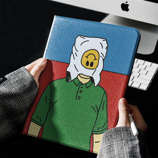 不想见人ins风ipad保护套2024带笔槽款10.2平板壳mini6全包防摔12.9寸air6适用于苹果ipadpro11寸