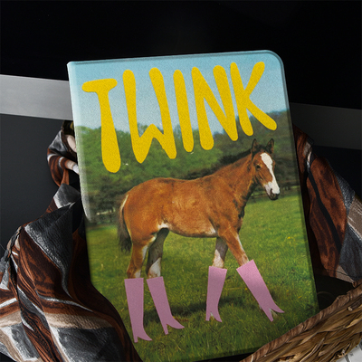 穿靴子的马插画ins风ipad保护套2024带笔槽款10.2平板壳mini6全包防摔12.9寸air6适用于苹果ipadpro11寸