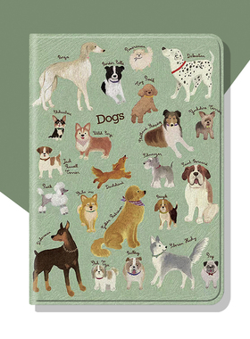 好看的复古色ipad保护套狗狗pro2022带笔槽款10.2平板air5壳11寸