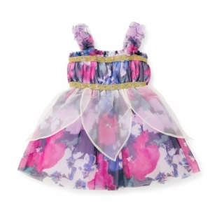 JANIE AND JACK春夏季蕾丝花边可爱女童无袖吊带清凉连衣裙公主裙