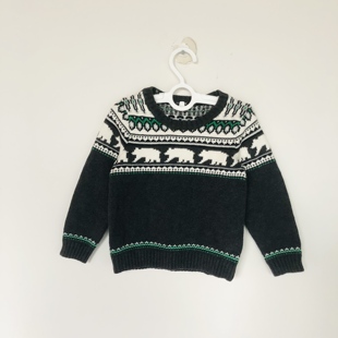 18个月男女童针织毛衣 Jack纯棉北极熊图案12 Janie and