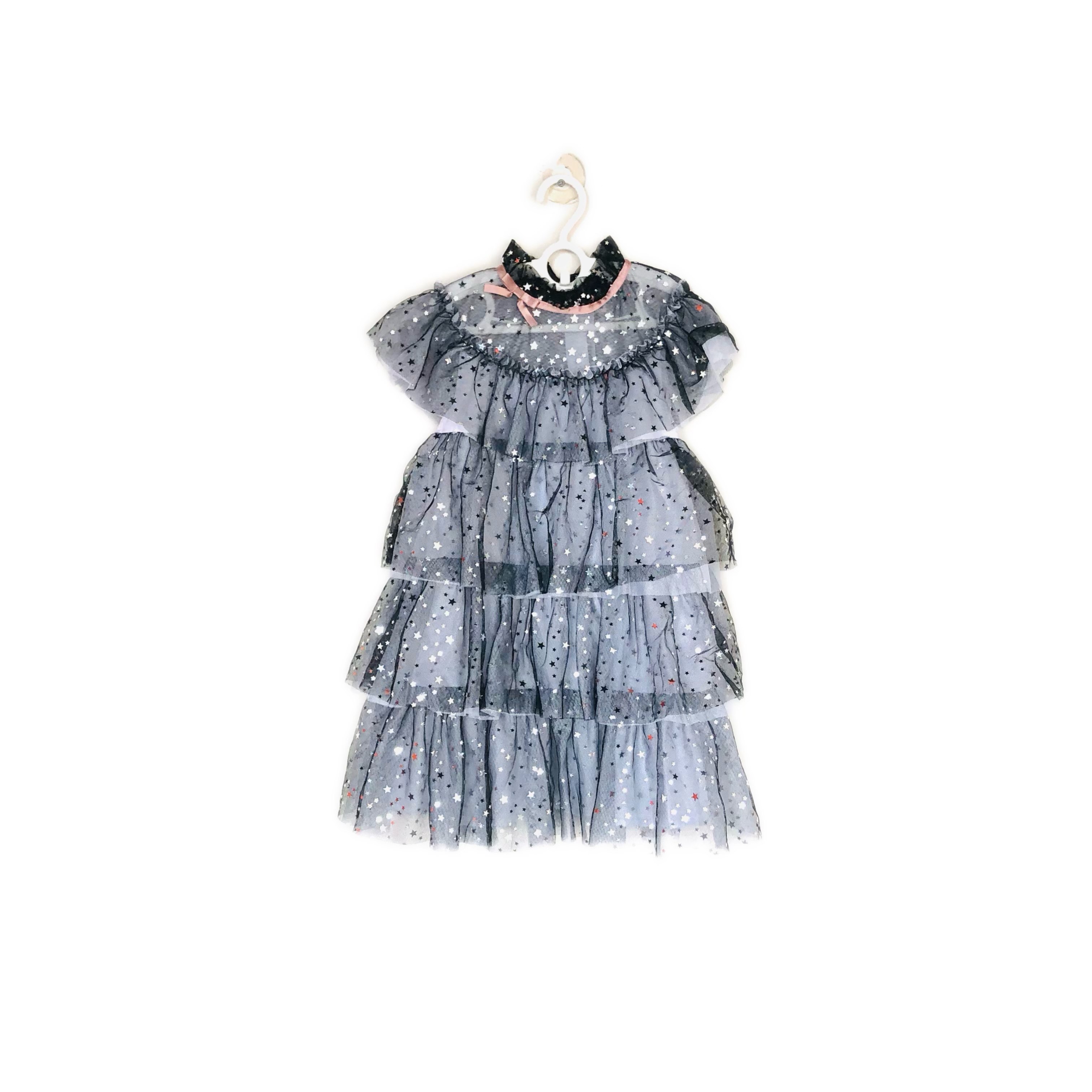 JANIEANDJACK黑色蕾丝亮片女童夏季连衣裙,童装/婴儿装/亲子装,连衣裙,淘宝优惠券,粉丝福利购,淘宝优惠卷