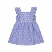 JANIE 清爽连衣裙 纯棉天蓝万花筒提女童无袖 AND JACK夏季