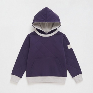 美单出口外贸男童春秋冬季深蓝色炸街带帽子单假两件潮牌长袖卫衣