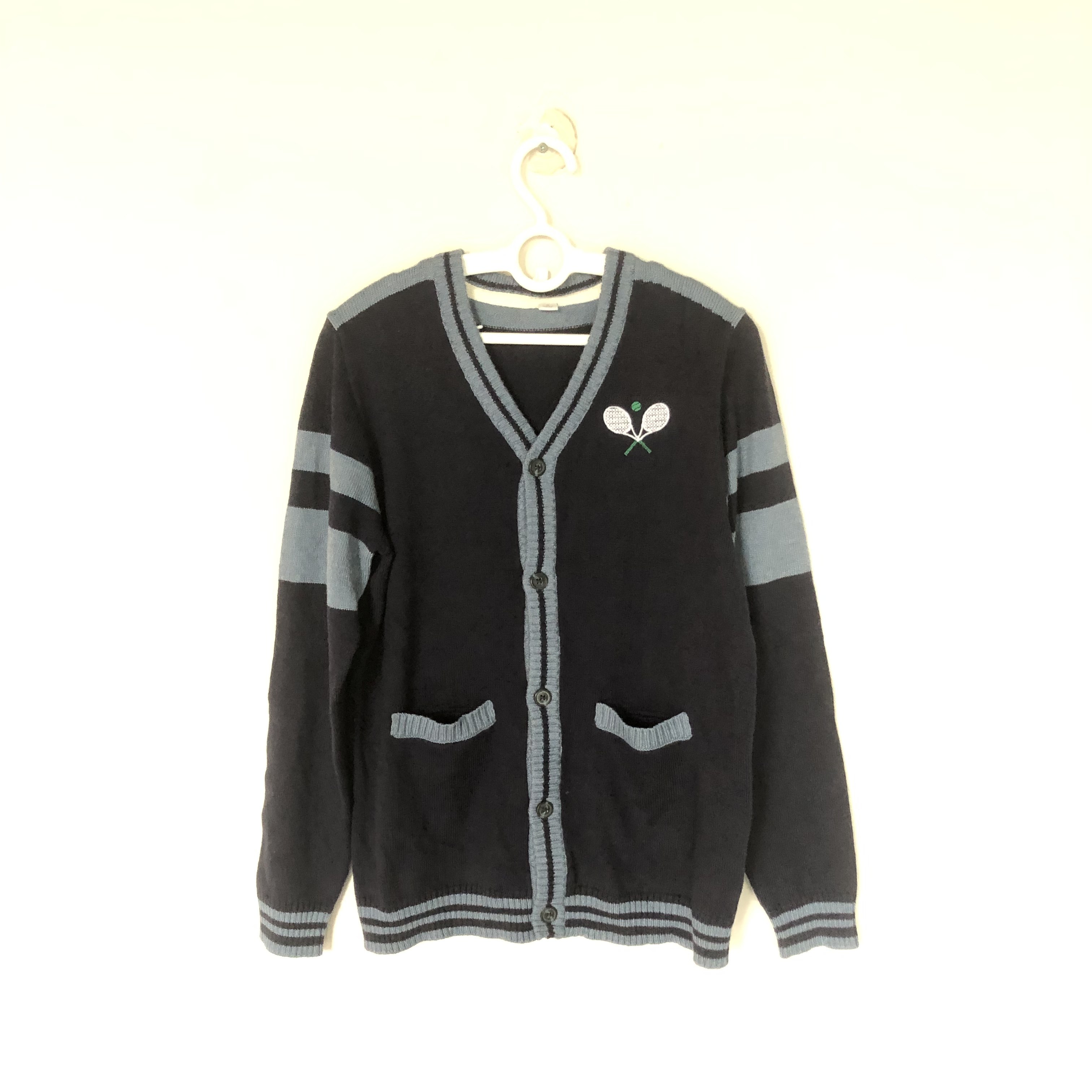 12岁网球图案男女童针织毛衣