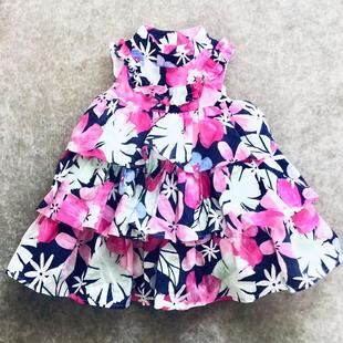 全棉柔紫萝兰花瓣花边三层女童蛋糕裙配小内裤 Jack夏季 and Janie