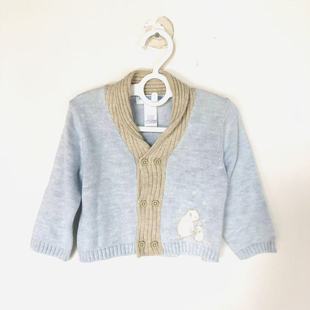 AND 外塔男宝宝针织开衫 JACK春秋季 圆领长袖 节纯棉柔软 JANIE