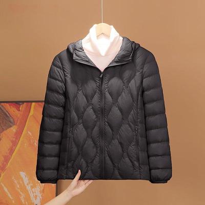 2025新款女士连帽短款羽绒服