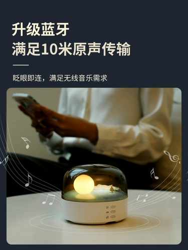 Небольшая лампа в виде луны, колонки, коробка, подарок на день рождения, bluetooth